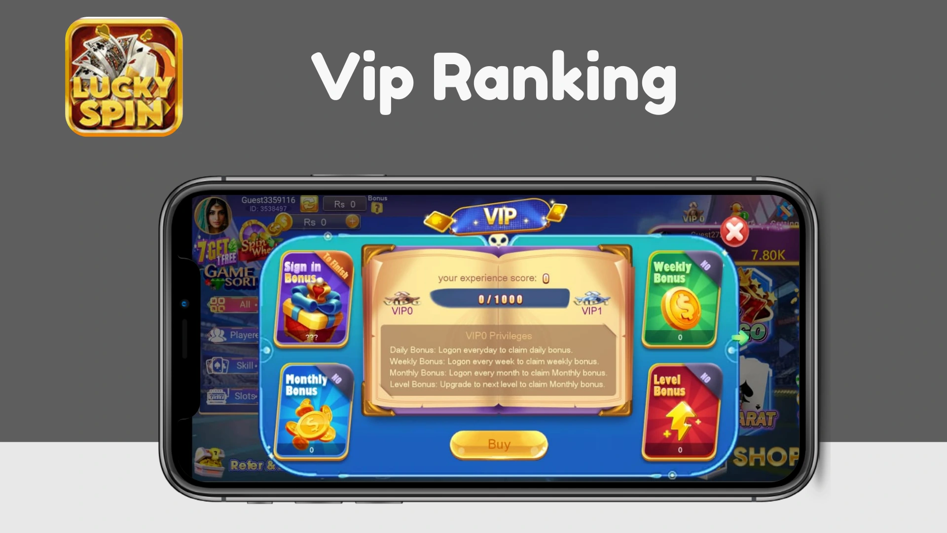 Lucky Spin Vip Rank